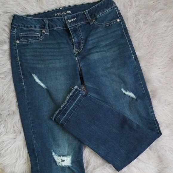 Maurices Denim - Distressed ankle jeans